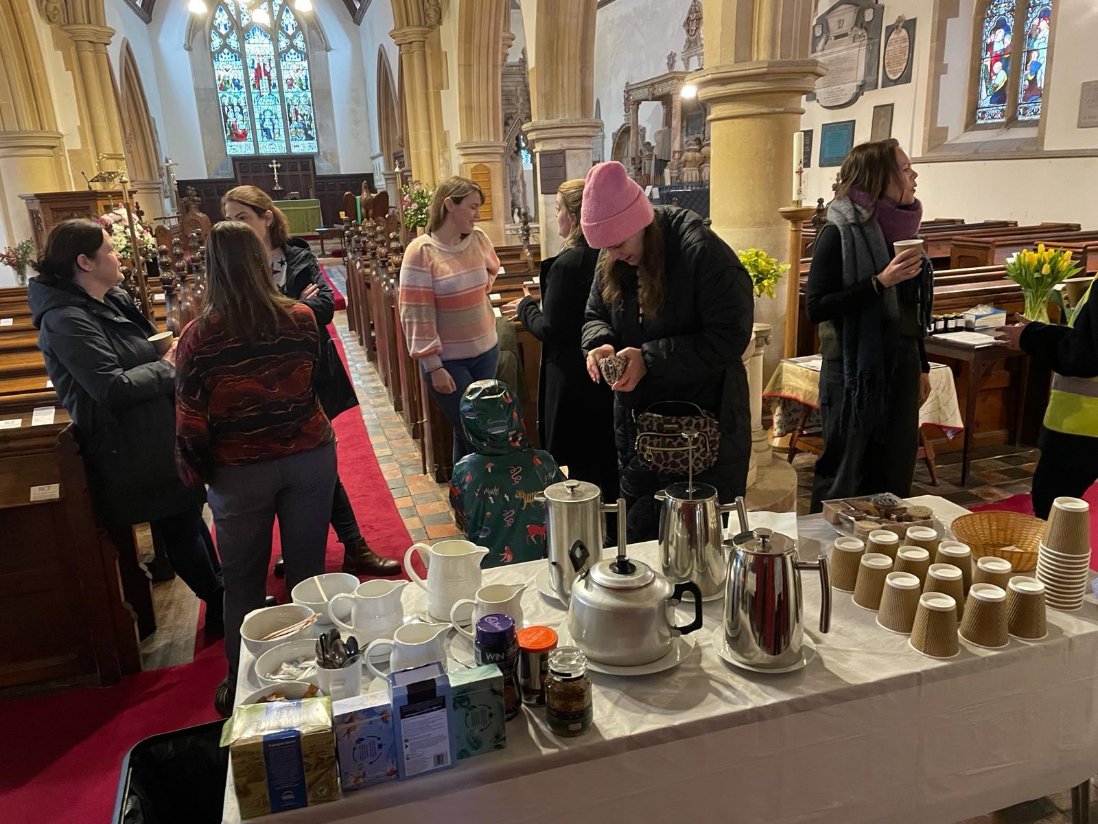 Complimentary coffee morning for parents.